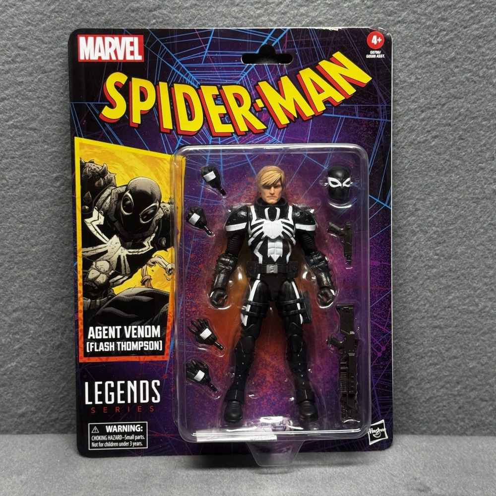 2025 Marvel Spider-Man Legends Retro AGENT VENOM FLASH THOMPSON 6" Hasbro Figure